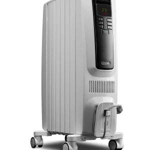 Up to 1500-Watt Oil-filled Radiant Tower Indoor Electric Space Heater with Thermostat