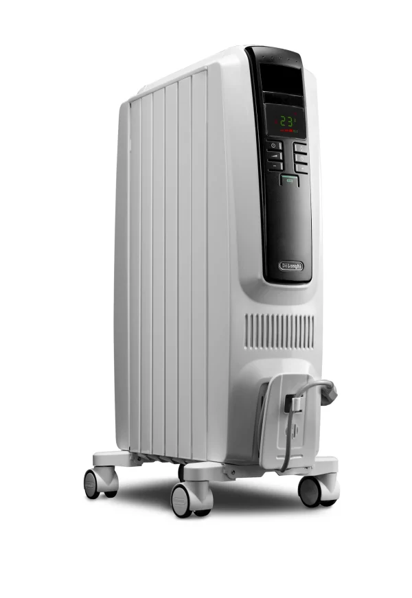 Up to 1500-Watt Oil-filled Radiant Tower Indoor Electric Space Heater with Thermostat