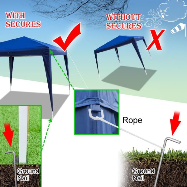 Zimtown 10 x 20  4 Walls Pop Up Outdoor Instant Folding Wedding Canopy Party Tent Gazebo Ez - Image 9