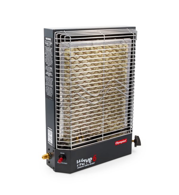 Camco Olympian Wave 6 Catalytic Safety Heater | Adjustable from 3200 to 6000 BTUs | Black (57341) - Image 4