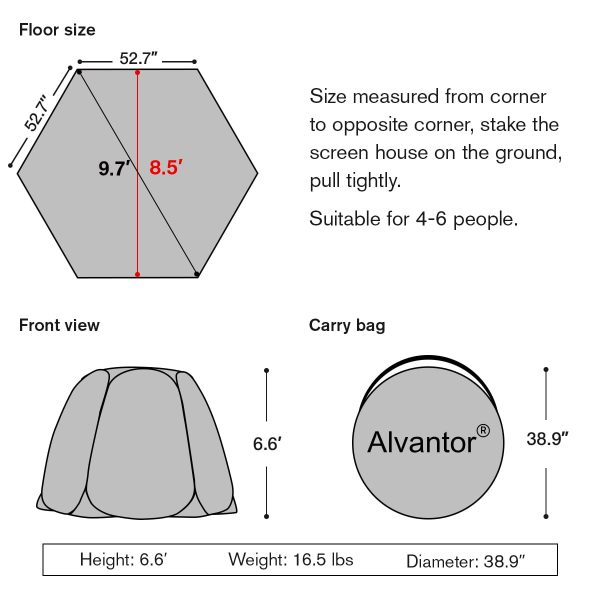 10 x10  Gazebo Pop Up with Mosquito Netting Portable Beige - Image 3