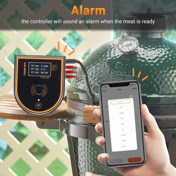 INKBIRD BBQ Temperature Controller, Wireless Automatic Food Thermometer, Free Adapter and Carry-All Case, ISC-007BW - Image 4