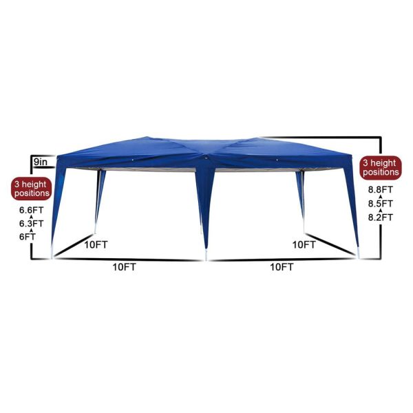 Zimtown 10 x 20  4 Walls Pop Up Outdoor Instant Folding Wedding Canopy Party Tent Gazebo Ez - Image 8
