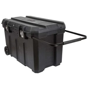 37-in Black Plastic Wheels Lockable Tool Box