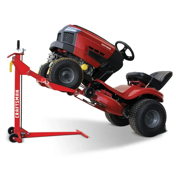 Lift for Riding Mower   Front-Load Capacity of 500 lbs, 24-in Height, Compatible with Most Garden Tractors and ZTR Mowers - Image 2