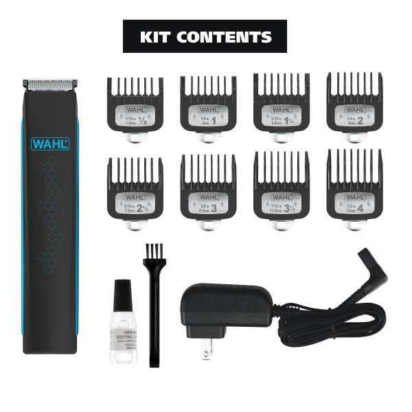 Wahl Diamond Edge Lithium-Ion Cordless Beard Trimmer Kit, Men, 12pc, Black   9886-600 - Image 7
