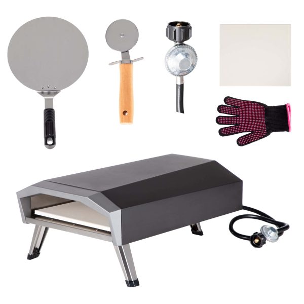 Sophia   William Portable 13  Gas Pizza Oven with Set of Pizza Baking Tools for Outdoor Camping