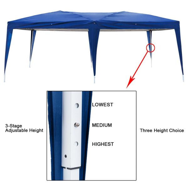 Zimtown 10 x 20  4 Walls Pop Up Outdoor Instant Folding Wedding Canopy Party Tent Gazebo Ez - Image 5