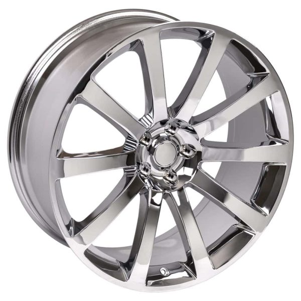 20 9 Wheel Fits Dodge, Chrysler   300 SRT Style Chrome Rim, Hollander 2253   SET - Image 3