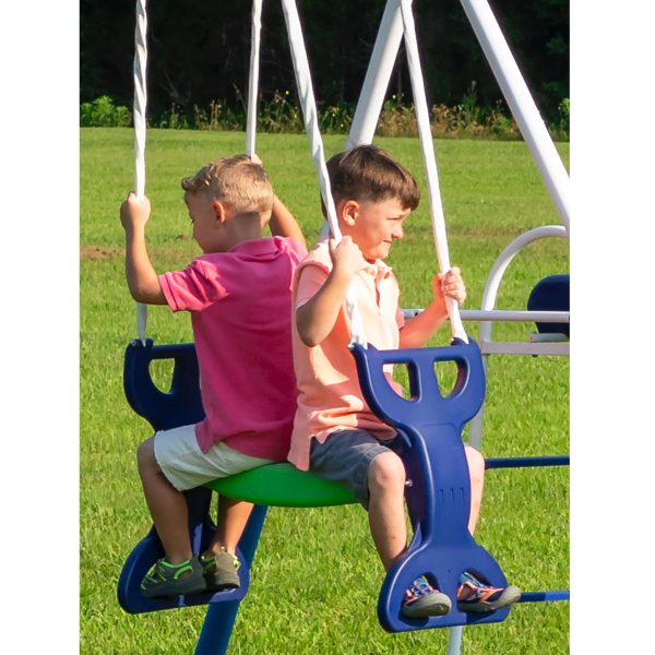 XDP Recreation All-Star Playground Metal Swing Set.  Featuring Wave Slide, Space Rider, Swings, and Super Disc Swing - Image 5