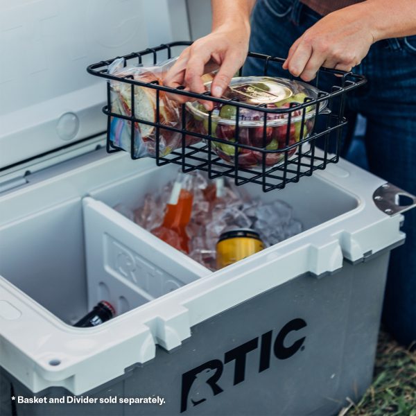 32 QT Ultra-Light Hard-Sided Ice Chest Cooler, Dark Grey And Cool Grey, Fits 48 Cans - Image 7