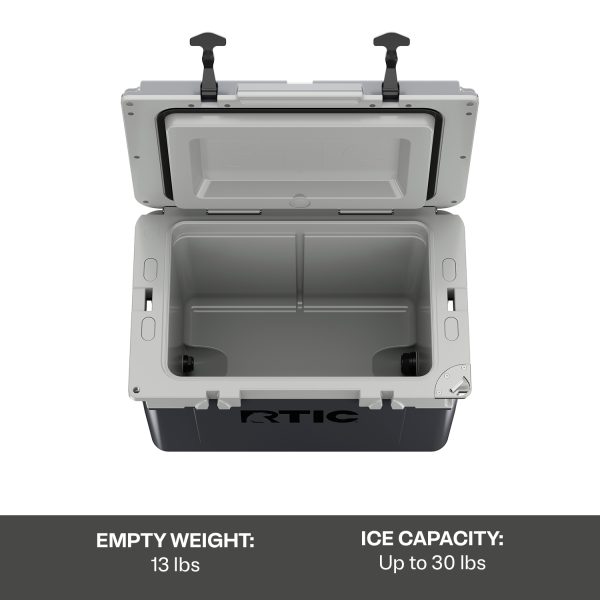 32 QT Ultra-Light Hard-Sided Ice Chest Cooler, Dark Grey And Cool Grey, Fits 48 Cans - Image 8