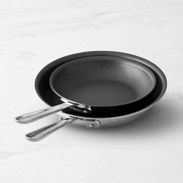 d5 Stainless-Steel Nonstick Fry Pan Set