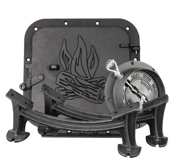 US Stove Company Outdoor 1-Burner Wood Manual Iron Outdoor Stove