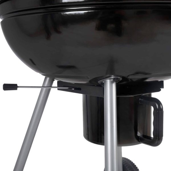 Mr. Bar-B-Q 22.17-in W Black/Porcelain Kettle Charcoal Grill - Image 3