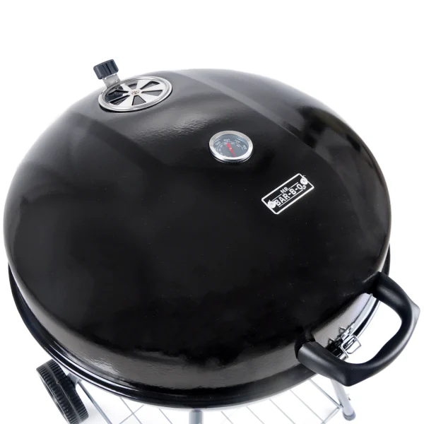 Mr. Bar-B-Q 22.17-in W Black/Porcelain Kettle Charcoal Grill - Image 9