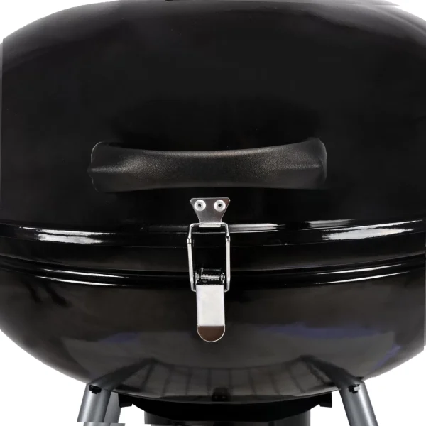 Mr. Bar-B-Q 22.17-in W Black/Porcelain Kettle Charcoal Grill - Image 8
