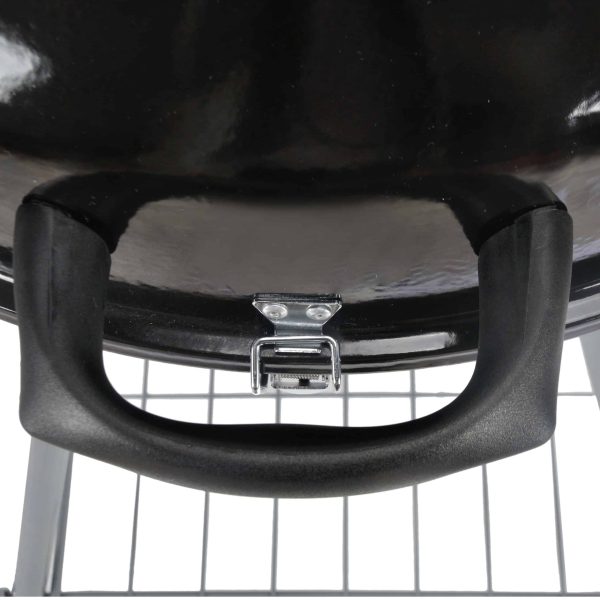 Mr. Bar-B-Q 22.17-in W Black/Porcelain Kettle Charcoal Grill - Image 7