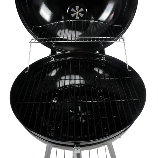 Mr. Bar-B-Q 22.17-in W Black/Porcelain Kettle Charcoal Grill - Image 5