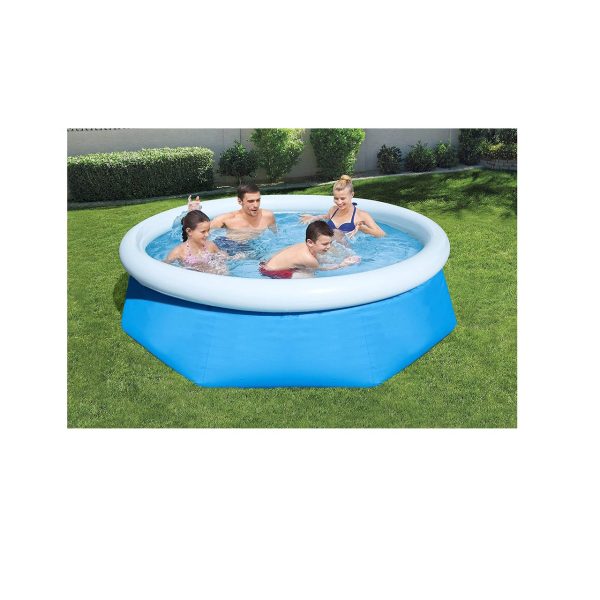 10ft Round Inflatable Easy Set Kids Swimming Pool with Filter Pump - Image 2