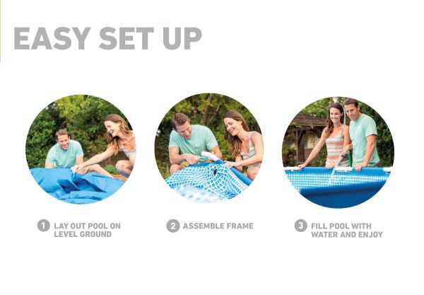 10 Ft x 30 In Above Ground Round Swimming Pool, (Pump Not Included) - Image 5