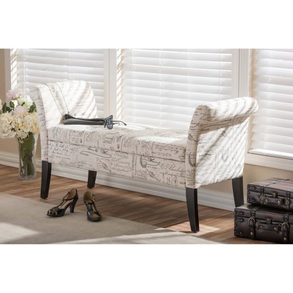 Baxton Studio Avignon Storage Ottoman Bench - Image 4