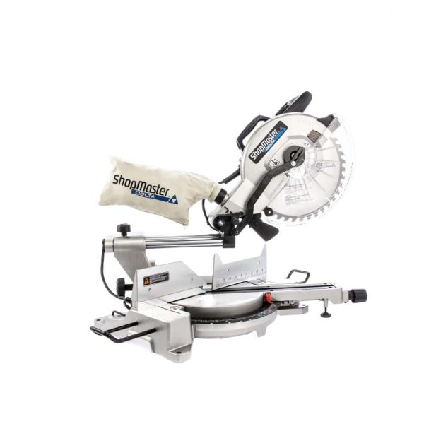 DELTA ShopMaster 12-in 15-Amp Single Bevel Sliding Compound Corded Miter Saw with Laser Guide - Image 3