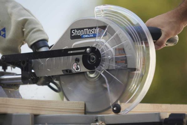 DELTA ShopMaster 12-in 15-Amp Single Bevel Sliding Compound Corded Miter Saw with Laser Guide - Image 5