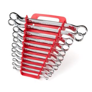 11-Piece Set Metric Standard Combination Wrench Includes Hard Case