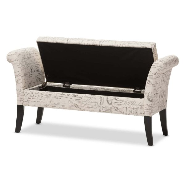 Baxton Studio Avignon Storage Ottoman Bench - Image 6