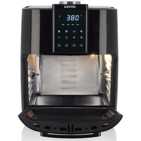 Zavor Crunch All-in-One 12.7Qt Air Fryer Oven   Dehydrator with Rotisserie   Racks | Large Capacity for Optimal Air Circulation, Accessories   Recipe eBook, Black (ZSEAF22) - Image 2