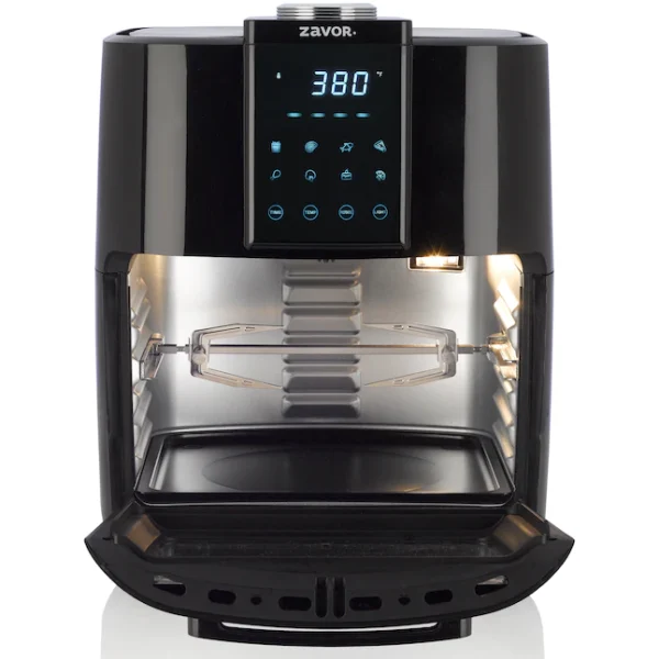 Zavor Crunch All-in-One 12.7Qt Air Fryer Oven   Dehydrator with Rotisserie   Racks | Large Capacity for Optimal Air Circulation, Accessories   Recipe eBook, Black (ZSEAF22) - Image 4