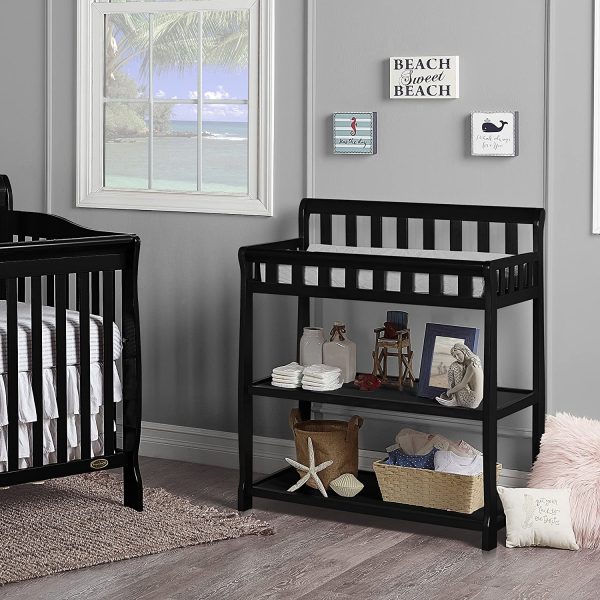 Ashton Changing Table, Black , 34x20x40 Inch - Image 3