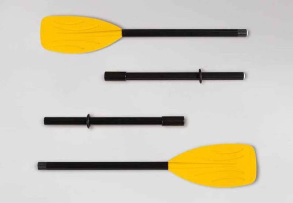 101 Inch Rapid Rider 4-Person Floating Raft and  Boat Oars - Image 6