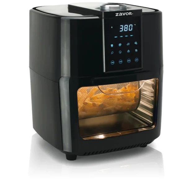 Zavor Crunch All-in-One 12.7Qt Air Fryer Oven   Dehydrator with Rotisserie   Racks | Large Capacity for Optimal Air Circulation, Accessories   Recipe eBook, Black (ZSEAF22) - Image 7