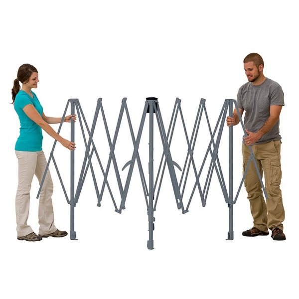 14  x 14  Instant Lighted Canopy for Camping   Blue, Gray - Image 4