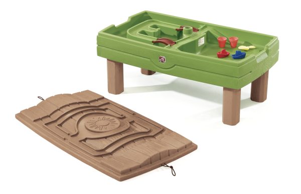 Naturally Playful Sandbox Kids Water Table Cover and Umbrella - Image 4