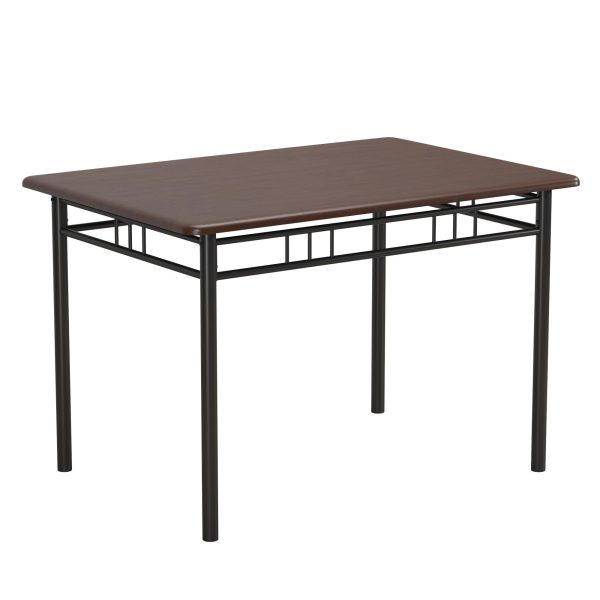 Louise Traditional 5-Piece Wood   Metal Dining Set, Deep Walnut - Image 9