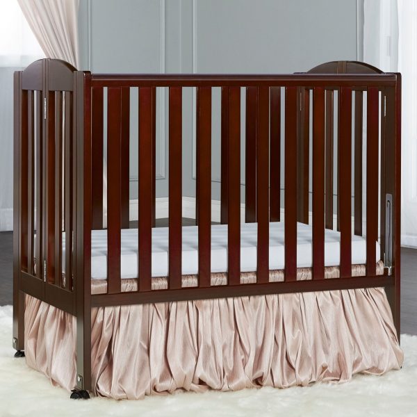 , 2 in 1 Folding Portable Crib Espresso - Image 11