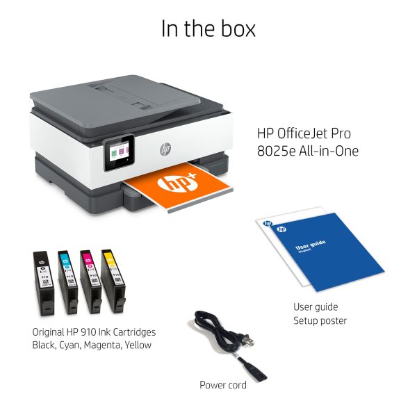 Office 8025e All-in-One Wireless Color Inkjet Printer   6 months free Instant Ink with + - Image 10