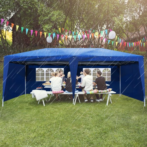 Zimtown 10 x 20  4 Walls Pop Up Outdoor Instant Folding Wedding Canopy Party Tent Gazebo Ez