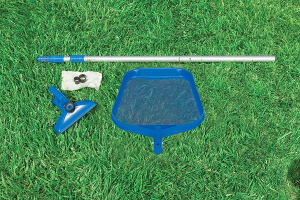 1000 GPH Pool Cartridge Filter Pump   Maintenance Kit with Vacuum Skimmer - Image 8