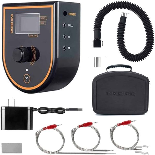 INKBIRD BBQ Temperature Controller, Wireless Automatic Food Thermometer, Free Adapter and Carry-All Case, ISC-007BW