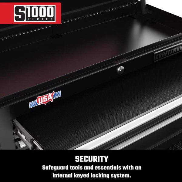 S1000 26 in. 5 drawer Steel Tool Chest 17.25 in. H X 12 in. D - Image 4