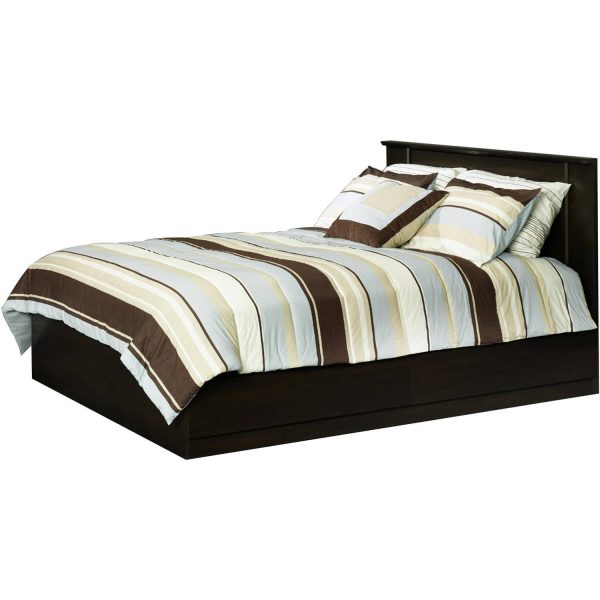 Mates Storage Bed with Bookcase Headboard, Twin, Cinnamon Cherry Finish - Image 3