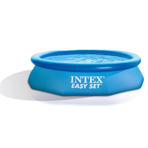 10ft x 30in Easy Set Above Ground Inflatable Family Swimming Pool   Pump - Image 5