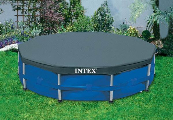 10ft x 10ft x 30in Pool w/ 10 Foot Round Pool Cover and Filter Cartridge - Image 9