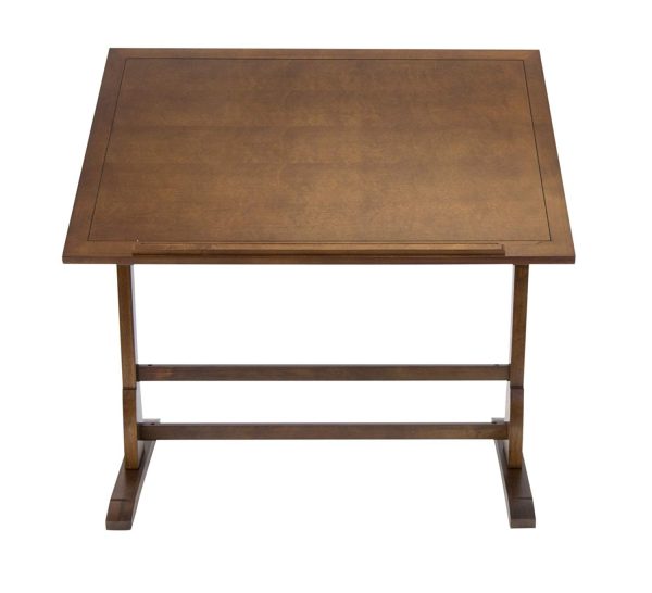 Vintage Solid Wood Drawing/Drafting Table with 42  x 30  Adjustable Tilting Top - Image 10