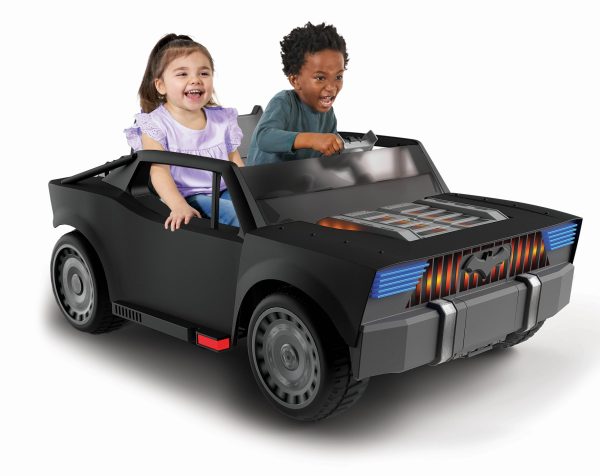 12V Batman Batmobile Battery Powered Ride On Car   Includes Remote Control Motorcycle for Boys   Girls Ages 3 Years and Up