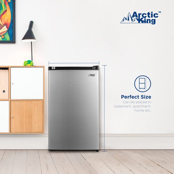Arctic King 3.0 Cu ft Upright Freezer, Stainless Steel - Image 2